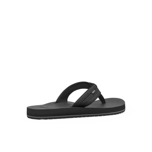 Sanuk Ziggy Flip Flops Sandals Mens 8 Black Soft Top NEW main image 5